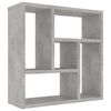 vidaXL &Eacute;tag&egrave;re murale Gris b&eacute;ton 45x16x45 cm Bois d&rsquo;ing&eacute;nierie