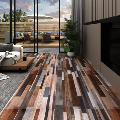 vidaXL Planches de plancher PVC autoadhésif 2,51 m² 2 mm Multicolore