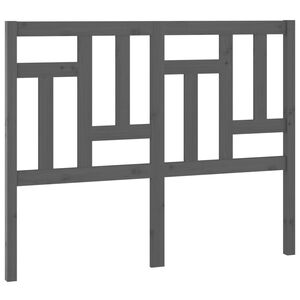 vidaXL T&ecirc;te de lit Gris 125,5x4x100 cm Bois massif de pin