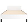 vidaXL Cadre de lit sans matelas blanc 100x200 cm similicuir