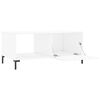 vidaXL Table basse blanc 90x50x40 cm bois d'ing&eacute;nierie