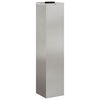 vidaXL Lumi&egrave;re de Chemin LED Solaire 2 pcs Argent&eacute; Acier inoxydable