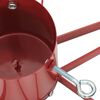 vidaXL Pied de Sapin de No&euml;l 1.73 Rouge 50 x 50 x 15,5 cm Acier