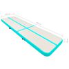 vidaXL Tapis gonflable de gymnastique avec pompe 600x100x20cm PVC Vert