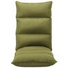 vidaXL Chaise pliable de sol Vert Tissu