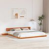 vidaXL Cadre de lit Marron 180 x 200 cm bois