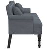 vidaXL Banc avec coussins Gris foncé 120,5x65x75 cm Velours