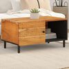 vidaXL Table basse 80x50x40 cm bois massif d'acacia