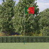 vidaXL Drapeau du Portugal et m&acirc;t 5,5 m Aluminium