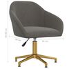vidaXL Chaises pivotantes &agrave; manger lot de 6 gris fonc&eacute; velours