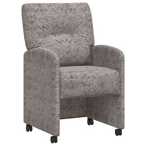 vidaXL Chaises de Salle &agrave; Manger avec Roues 2 pc Simili cuir su&eacute;d&eacute;