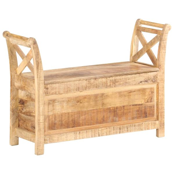 vidaXL Banc d'entrée 103x33x72 cm Bois de manguier solide