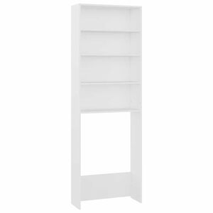 vidaXL Meuble pour machine &agrave; laver Blanc 64x24x190 cm
