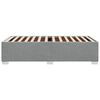 vidaXL Cadre de lit sans matelas gris clair 90x200 cm tissu