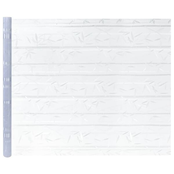 vidaXL Films pour fen&ecirc;tre 4 pcs d&eacute;poli motif de bambou PVC