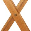 vidaXL Ensemble &agrave; manger de jardin pliable 3 pcs Bois d'acacia solide