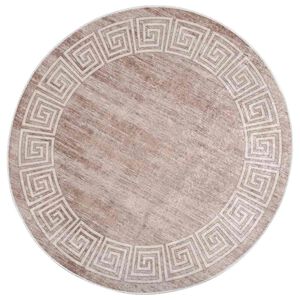 vidaXL Tapis lavable 120 cm beige