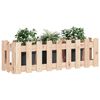 vidaXL Lit surélevé de jardin design de clôture 100x30x30cm pin massif