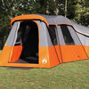vidaXL Tente familiale Gris et orange 762 x 655 x 218 cm taffetas