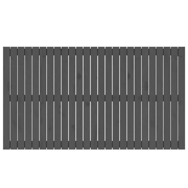 vidaXL T&ecirc;te de lit murale Gris 159,5x3x90 cm Bois massif de pin