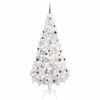 vidaXL Arbre de No&euml;l artificiel pr&eacute;-&eacute;clair&eacute;/boules 180 cm 620 branches