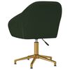 vidaXL Chaises pivotantes &agrave; manger lot de 6 vert fonc&eacute; velours