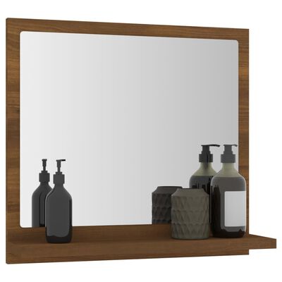 vidaXL Miroir de bain Chêne marron 40x10,5x37 cm Bois d'ingénierie