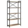 vidaXL &Eacute;tag&egrave;re 80 x 30 x 155 cm Bois d'ing&eacute;nierie Ch&ecirc;ne artisanal
