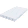 vidaXL Matelas Blanc 120 x 200 cm Tissu jacquard