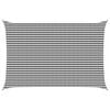 vidaXL Voile d'ombre 4 x 6 m HDPE Rectangulaire Anthracite et blanc
