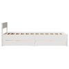 vidaXL Cadre de lit sans matelas blanc 100x200 cm bois de pin massif