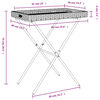 vidaXL Table &agrave; plateau pliable beige 65x40x75 cm r&eacute;sine tress&eacute;e
