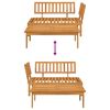 vidaXL Salon de jardin palette 2 pcs bois massif d'acacia