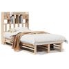vidaXL Lit biblioth&egrave;que sans matelas 75x190 cm bois de pin massif