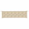 vidaXL Coussin de banc de jardin beige 200x50x7 cm tissu oxford