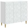 vidaXL Buffet Blanc 89 x 34,5 x 80 cm Bois d'ing&eacute;nierie