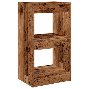 vidaXL Biblioth&egrave;que/Cloison de s&eacute;paration vieux bois 40x30x72 cm