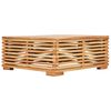 vidaXL Salon de jardin 4 pcs avec coussins Bois de teck solide