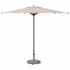 vidaXL Pied de parasol Aspect Bois Gris Foncé 48 x 48 x 32 cm