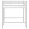 vidaXL Lit mezzanine pour enfants Blanc 99,5 x 200 cm Acier