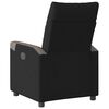 vidaXL Fauteuil inclinable &eacute;lectrique Noir Tissu