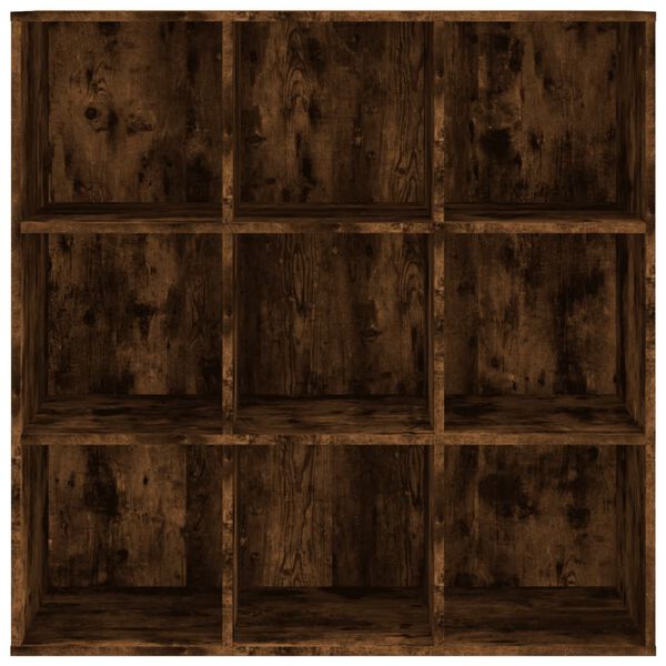 vidaXL Armoire &agrave; livres ch&ecirc;ne fum&eacute; 98x29x97,5 cm
