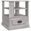 vidaXL Table d'appoint sonoma gris 50x50x60 cm bois d'ing&eacute;nierie