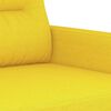 vidaXL Ensemble de canap&eacute;s 4 pcs avec coussins jaune clair tissu