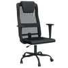 vidaXL Chaise de bureau r&eacute;glable en hauteur noir