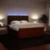 vidaXL Sommier &agrave; lattes de lit avec matelas Rose 180x200 cm Velours
