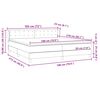 vidaXL Sommier &agrave; lattes de lit et matelas vert fonc&eacute; 180x210cm velours