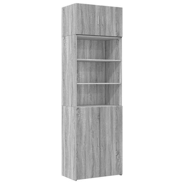 vidaXL Armoire de rangement sonoma gris 70x42,5x225 cm