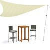 vidaXL M&acirc;ts de b&acirc;che t&eacute;lescopiques 102-260 cm 2 pcs Aluminium