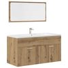 vidaXL Ensemble de meubles salle de bain 4 pcs bois d'ing&eacute;nierie